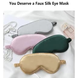 Double-Sided Silk Sleeping Eyeshade Light Blocking Breathable Travel Sleep Eye Mask Shields Protective Safety Goggle Eye Wear