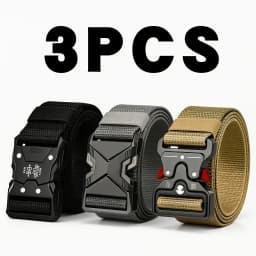 3pc Quick release tactical belts adjustable for outdoor use durable and thick multifunctional men belt Casual golf belts for men