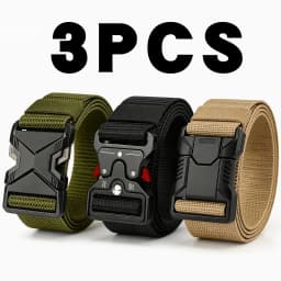 3pc Quick release tactical belts adjustable for outdoor use durable and thick multifunctional men belt Casual golf belts for men