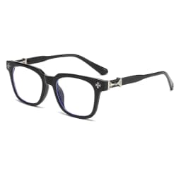 Classic 1Pcs Square Anti Blue Light Glasses For Men And Women Black & Transparent Frame Unisex Computer Wearing Women Glasses