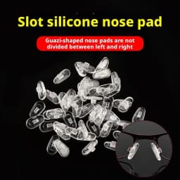 10pcs(5Pairs)Premium Silicone Nose Pads for Glasses – Soft Air Cushion, Screw-On Design, Comfort & Grip Enhancer