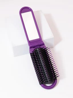 1pc foldable mirror comb, portable folding comb, anti-static and high-temperature travel comb For Hair Accessories