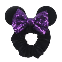 Fashion Mouse Ears Cartoon Hair Scrunchies Velvet Hairbands For Girls Sequins Bows Headband Women Kids Party DIY Decoration