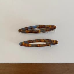 2pcs/set Acetate Hair Clips Hollowed Oval Geometric Barrettes Side Pins Hairpin Women Hair Accessories