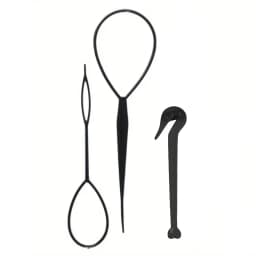 2 in1 Hair Loop Braiding Tool Set French Dutch Braid Maker 1 Elastic Band Remover Cutter DIY Hair Styling Tools Kit for Women