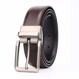 Luxury and Fashionable Men's Leather Belt, Alloy Rotating Business Men Leather Suitable Jeans Belts for Both Men and Women