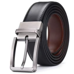 Luxury and Fashionable Men's Leather Belt, Alloy Rotating Business Men Leather Suitable Jeans Belts for Both Men and Women