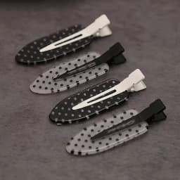 Black White Polka Dot Acrylic Hair Clips Minimalist Secure Hold Suitable for Daily Wear Party Outfits Hair Styling Accessories