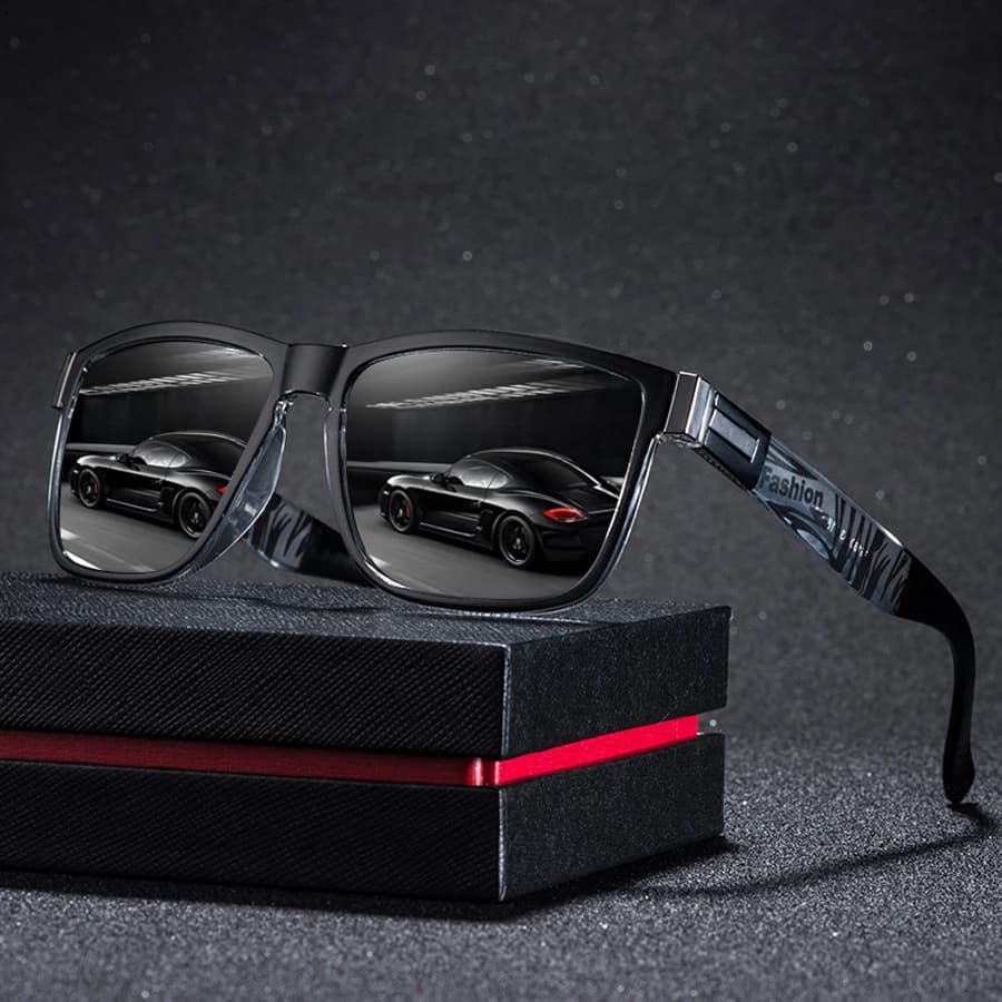 Fashion Classic Square Sunglasses Men Women Driving Fishing Colorful Trendy Lightweight Outdoor Goggles