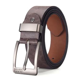 New Men's High-Quality PU Leather Belt Metal Pin Buckle Belt Leisure Business Waistband Fashionable Male Accessory Designer Belt
