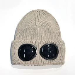 New Unisex Men Women Knitted Hat with Goggles Windproof Winter Warmer Ski Beanies Soft Warm Anti-slip Ear