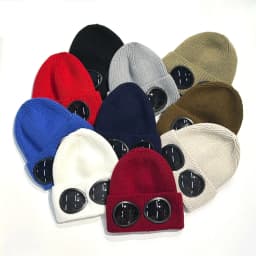 New Unisex Men Women Knitted Hat with Goggles Windproof Winter Warmer Ski Beanies Soft Warm Anti-slip Ear
