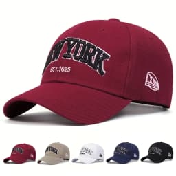 Unisex NewYork Letter Embroidery Baseball Caps Spring and Autumn Outdoor Adjustable Casual Hats Sunscreen Hat Sports Golf Cap