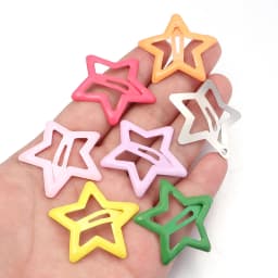 50pcs/lot Metal Colorful Kids BB Hair Clips Y2K Star Hair Clips For Broken Hair Clip Bangs Hair Clip Girls Y2K Style Hair Clips