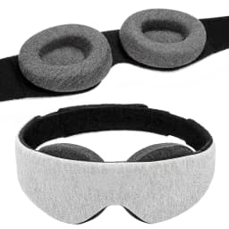 3D Sleep Mask 100% Light Blocking Eye Patch Zero Eye Pressure Blindfold for Travel Office Napping Meditation Shift Work