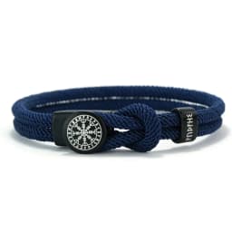 Viking Rune Amulet Rope Bracelet for Men Women Handmade Braided Adjustable Rope Bracelets Black Red Jewelry