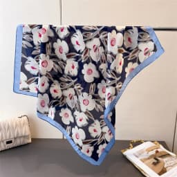 Luxury New Printed Scarves Women's Silk Scarf Spring and Summer Floral Decorations Small Neckties Hairbands Bags Wholesale