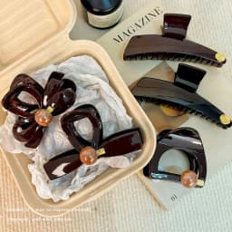 Elegant Bow Geometric Plastic Hair Claw For Women Girls Sweet Hair Ornament Hairpin Hair Clip Claw Clip Fashion Hair Accessories