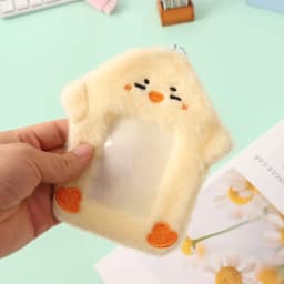 Cute Photocard Case Cartoon Bag Keychain Star Shape Photo Card Holder Student Card Holder Idol Photos Protective Cover