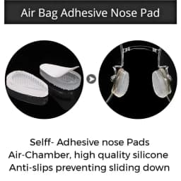Soft Silicone Nose Pads For Glasses Air Chamber Spectacles Non Slip Transparent Screw-in Nosepads Eyewear Accessories 실리콘