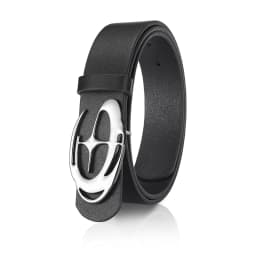 Men's Unique Design Smooth Buckle Belt Fashionable Trendy Casual Pants Accessories Simple Men's Birthday Gifts