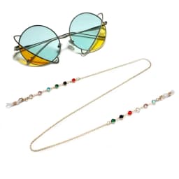 Sunglasses Masking Chains For Women Acrylic Pearl Crystal Eyeglasses Chains Lanyard Glass New Fashion Jewelry Wholesale