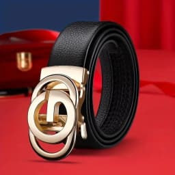 Men's Business Belt - Genuine High Quality Alloy Automatic Buckle Belt, Fashionable Buckle Fashionable Luxury Casual Belt
