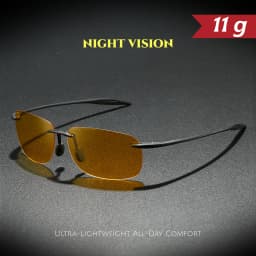 Ultra Light 11g TR90 Frameless Polarized Aviator Sunglasses - Flexible & Comfort Fit Unisex for Driving, Fishing, Outdoor