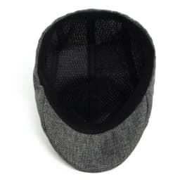 Linen Flat Cap Breathable Ivy Hat Summer Elderly Men Newsboy Cap Unisex Cabbie Hat Vintage British Driving Gatsby Cap Adjustable