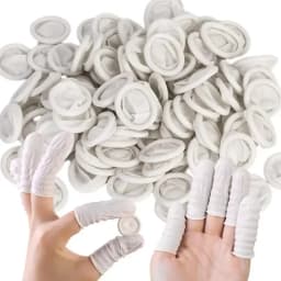 White Disposable Finger Cots Gloves Dust-proof Anti Slip Multi-purpose Durable Finger Cots Fingertip Cleaning Tools