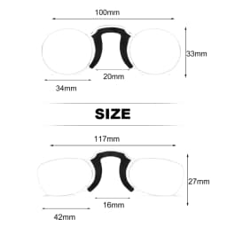 NONOR Silicone Nose Clip Pocket Reading Glasses for Men Women