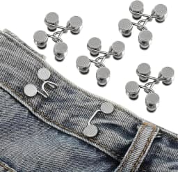 1/2/4 Pairs Jeans Button Tightener,Pant Waist Tightener, Button Pins for Jeans, Button for Jeans to Make Smaller Waist Tightener