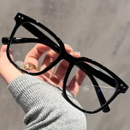 1/3pcs Unisex Large Square Frame Blue Light Blocking Glasses Stylish Campus Look Face Flattering Optical Eyewea