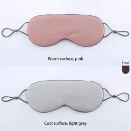 Sleeping Eye Mask Korean Style Ice Silk Warm And Cool Dual Use Adjustable Travel Light Blocking Breathable Eye Mask