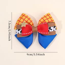 2Pcs 3 Layer Bow Hair Clips Sweet Sparkly Star Ribbon Ponytail Hairpin For Girls Kids Daily School Fashion Headwear Accessories