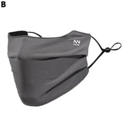 Breathable Ice Silk Face Cover UV Face Shield Washable Reusable Sun Protection Face Mask for Motorcycle Running Riding Exercise