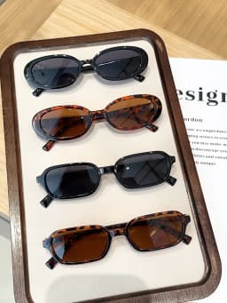 1PC/4Pcs Fashionable Mixed Glasses Set, Oval Glasses, Chic Black, Tortoise Shell Glasses, Suitable for Daily Wear