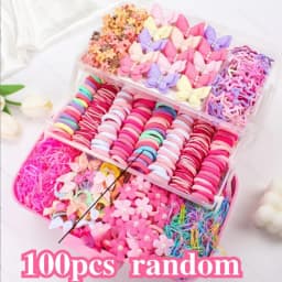 100/832 Pieces of Dopamine Sweet Accessory Set | Bow, Mini Clips – Perfect for Kids’ Hair Accessories, Holiday Gifts