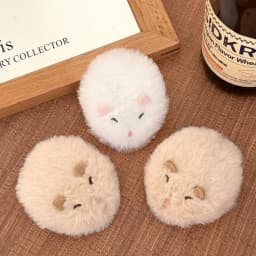 1/2 Pcs Cute Plush Hamster Hair Clip Versatile Fury Hairband Clip Edge Clip Hair Accessories Temperament Shattered Hair Clip