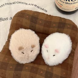 1/2 Pcs Cute Plush Hamster Hair Clip Versatile Fury Hairband Clip Edge Clip Hair Accessories Temperament Shattered Hair Clip