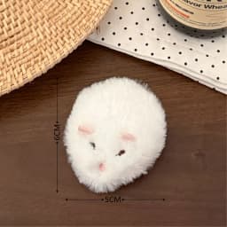 1/2 Pcs Cute Plush Hamster Hair Clip Versatile Fury Hairband Clip Edge Clip Hair Accessories Temperament Shattered Hair Clip