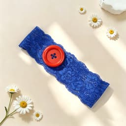 Vintage Women's Polka Dot Button Headband Spicy Girl Ins Y2K Japanese Trendy Headband Sweet Cool Sports Yoga Headband