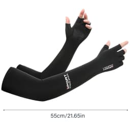 Summer Anti-UV Cooling Ice Silk Arm Sleeves Breathable Stretchy Cover UV Protection Sun Sleeves for Cycling Running Sports