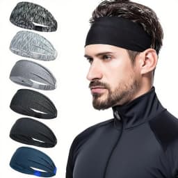 1/3PCS Sports Headbands For Men Woman Gym Yoga Sweat Hair Bands Soft Elastic Hairbands Stretch Outdoor Sport Sweatbands