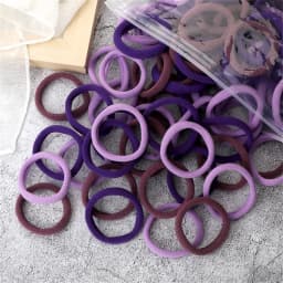 50pcs/set Packing Women Girls Hair Bands Simple Solid Colors Elastic Headband Hair Ropes Ties Hair Accessories Ponytail Holder