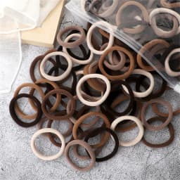 50pcs/set Packing Women Girls Hair Bands Simple Solid Colors Elastic Headband Hair Ropes Ties Hair Accessories Ponytail Holder