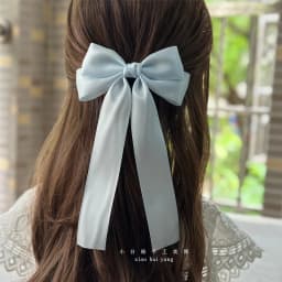 Korean Style Fashion Fabric Hair Bow Hairpin For Women Girls Ribbon Hair Clips Bowknot Spring Clip Female Hair Accessories