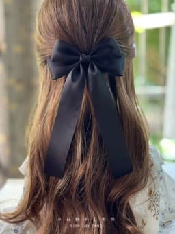 Korean Style Fashion Fabric Hair Bow Hairpin For Women Girls Ribbon Hair Clips Bowknot Spring Clip Female Hair Accessories