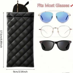 1/2/4Pcs Portable Squeeze Eyeglasses Case PU Leather Soft Sunglasses Bag Pouch Pocket Phone Sunglasses Eyewear Organizer Holder