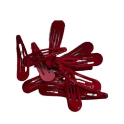 10 Pcs/Lot New Red Star Snap Clips for Girl Waterdrop Barrettes Black Hairpin Women Silver Hair Clip Accessories Kawaii BB Clip